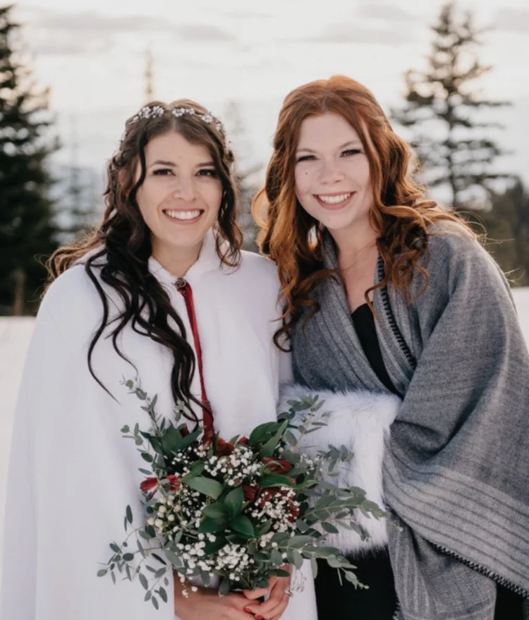 Winter wedding hair and makeup